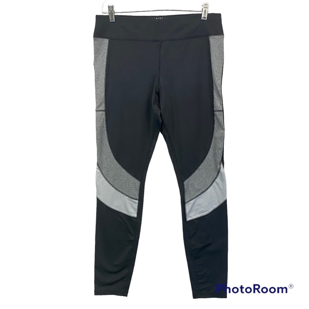 New York & Company Leggings Black & Grey Women Size | L